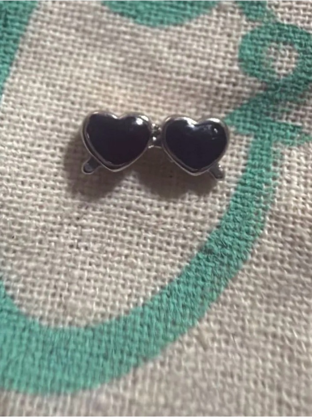 Origami Owl charm, heart sunglasses